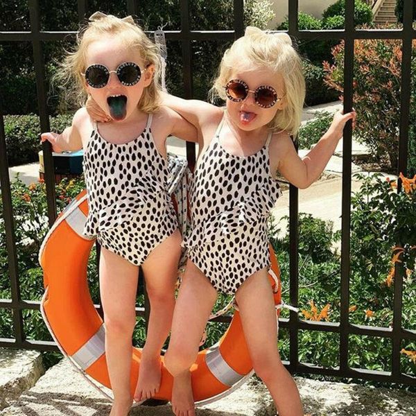 children baby girls swimwear leopard swimsuit strap one-piece bikini set beachwear, Black
children baby girls swimwear leopard swimsuit strap one-piece bikini set beachwear, Black