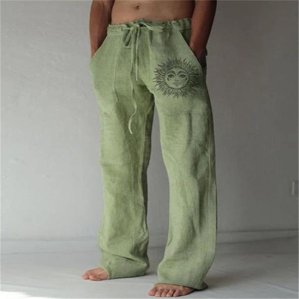 men's pants 2021 autumn stand pocket casual linen drawstring loose trouser sun print fashion hip hop sweatpants streetwear, Black
men's pants 2021 autumn stand pocket casual linen drawstring loose trouser sun print fashion hip hop sweatpants streetwear, Black