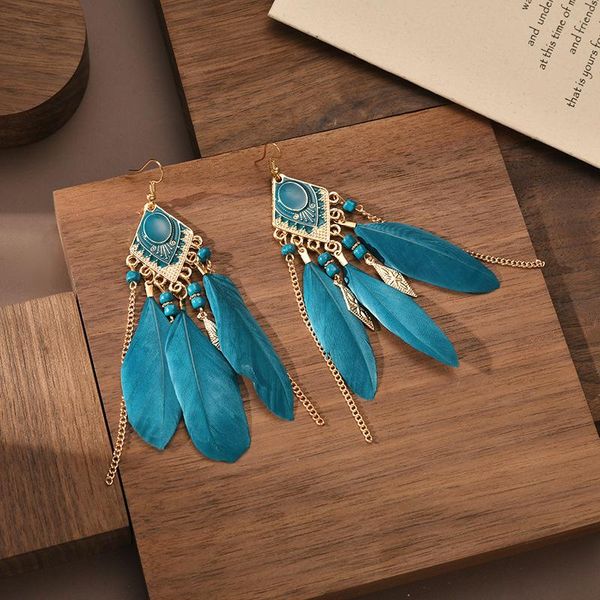 hoop & huggie earrings fashion accessories tassel bohemian feather creative gifts, Golden;silver 
hoop & huggie earrings fashion accessories tassel bohemian feather creative gifts, Golden;silver