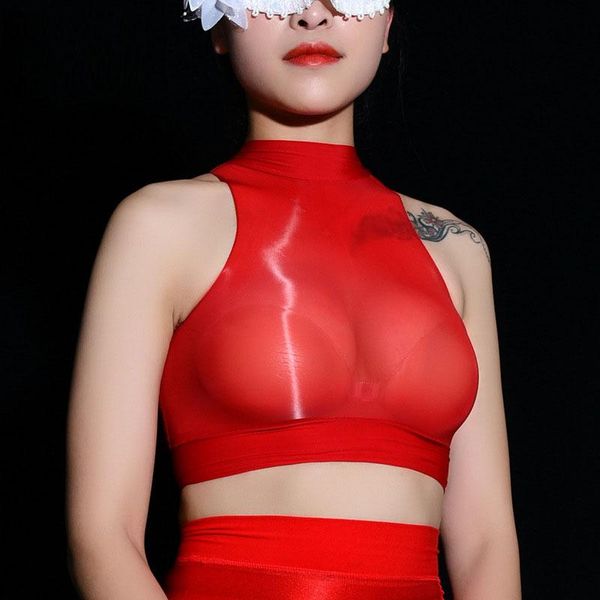 bras sets 8d oil glossy shiny nylons sleeveless bustier tank see through transparent crop cropped feminino camis cropclubwear, Red;black
bras sets 8d oil glossy shiny nylons sleeveless bustier tank see through transparent crop cropped feminino camis cropclubwear, Red;black
