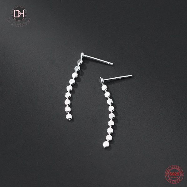 stud dreamhonor real 925 sterling silver elegant disc coin long tassel earrings for women korean jewelry, Golden;silver
stud dreamhonor real 925 sterling silver elegant disc coin long tassel earrings for women korean jewelry, Golden;silver