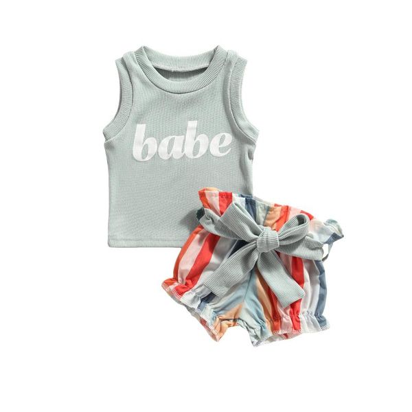 clothing sets 2021 fashion casual baby tank + shorts bow belt vertical stripes rainbow pattern printing summer, White
clothing sets 2021 fashion casual baby tank + shorts bow belt vertical stripes rainbow pattern printing summer, White