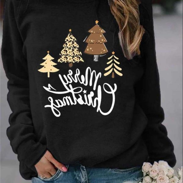 20212020 new christmas tree letter printed round neck hoodless sweater for sweatshirt women in tracksuits hoodies print, Black
20212020 new christmas tree letter printed round neck hoodless sweater for sweatshirt women in tracksuits hoodies print, Black