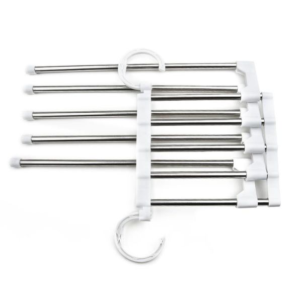 hangers & racks multi-functional 5 in 1 trouser storage rack adjustable pants tie shelf closet organizer stainless steel clothes hanger
hangers & racks multi-functional 5 in 1 trouser storage rack adjustable pants tie shelf closet organizer stainless steel clothes hanger