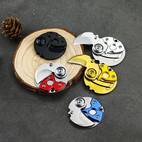 pocket round folding small knife keychain key ring charm hanging coin for outdoor tactic survival self defend opener parcel letter multi too, Slivery;golden
pocket round folding small knife keychain key ring charm hanging coin for outdoor tactic survival self defend opener parcel letter multi too, Slivery;golden