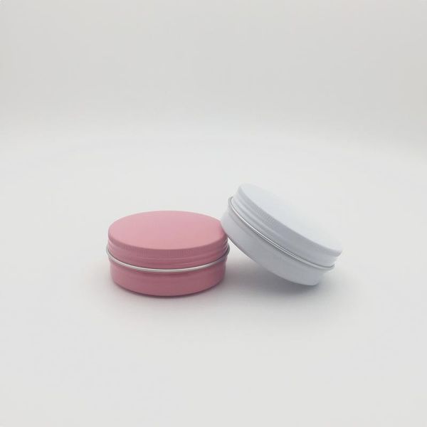 50pcs/lot 60g white/pink aluminum jar, metal jar for cream powder gel use,60g aluminum container
50pcs/lot 60g white/pink aluminum jar, metal jar for cream powder gel use,60g aluminum container