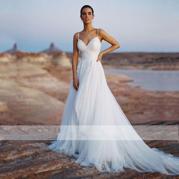 other wedding dresses deep v-neck dress 2021 spaghetti straps organza lace appliques button backless sweep train charming robe de marié, White
other wedding dresses deep v-neck dress 2021 spaghetti straps organza lace appliques button backless sweep train charming robe de marié, White