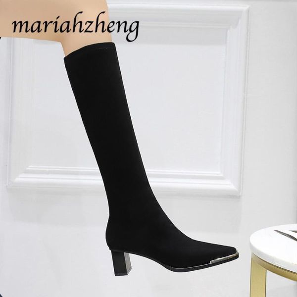 boots meriahzheng 2021 women fashion knee high heels boot metal square head iron suede nightclub slim and ds-829-6, Black
boots meriahzheng 2021 women fashion knee high heels boot metal square head iron suede nightclub slim and ds-829-6, Black
