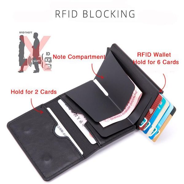 bycobecy men and women aluminum box magnet card holder pu leather smart wallet anti-theft rfid blocking id c qylmfp
bycobecy men and women aluminum box magnet card holder pu leather smart wallet anti-theft rfid blocking id c qylmfp