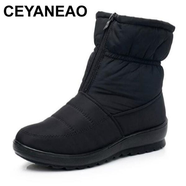 boots ceyaneaopromotion women snow woman ankle platform wedges fashion slip-on waterproof winter plus velvet warmshoe, Black
boots ceyaneaopromotion women snow woman ankle platform wedges fashion slip-on waterproof winter plus velvet warmshoe, Black