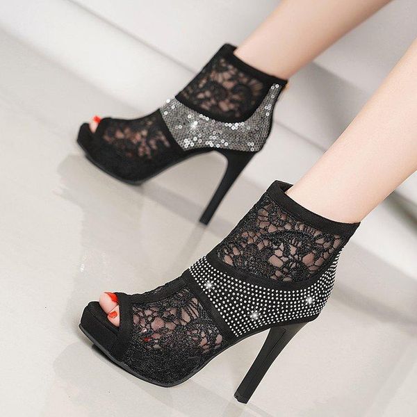 sandals europe and america fish mouth womenwaterproof platform mesh rhinestone female back zipper thin heel women, Black
sandals europe and america fish mouth womenwaterproof platform mesh rhinestone female back zipper thin heel women, Black