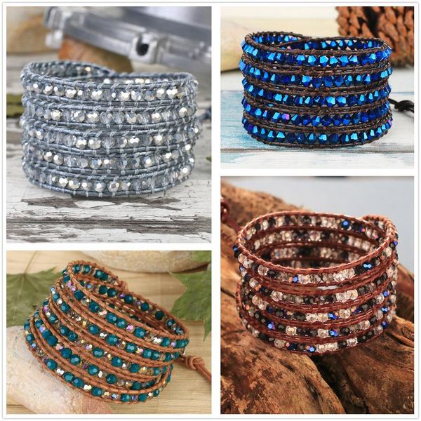 kelitch 5 strands wrap beaded bracelet stone women jewelry handmade bracelets gifts wholesale leather cuff friends, Golden;silver
kelitch 5 strands wrap beaded bracelet stone women jewelry handmade bracelets gifts wholesale leather cuff friends, Golden;silver