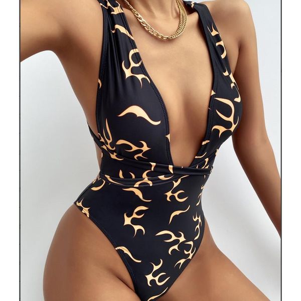 women's swimwear female set bikini 2021 women one piece print natural fire beach wear brazilian low cut high waist bathing, White;black
women's swimwear female set bikini 2021 women one piece print natural fire beach wear brazilian low cut high waist bathing, White;black