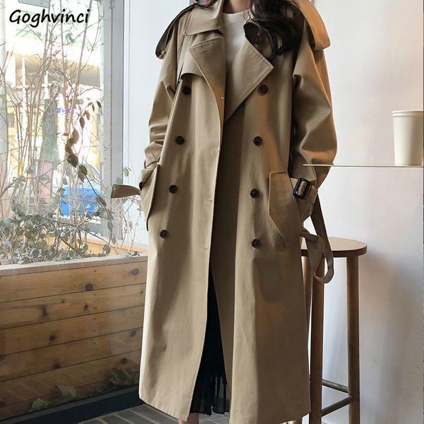 women's trench coats women solid khaki long trenchs coat for spring autumn windbreaker double breasted slim korean style comfortable, Tan;black
women's trench coats women solid khaki long trenchs coat for spring autumn windbreaker double breasted slim korean style comfortable, Tan;black