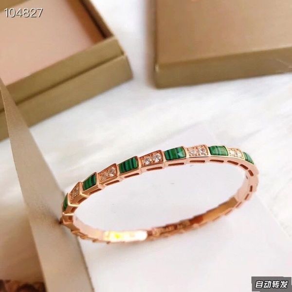 lxury serpenti brand designer s925 sterling silver green and white ceramic snake shape buckle bangle for women jewelry, Black
lxury serpenti brand designer s925 sterling silver green and white ceramic snake shape buckle bangle for women jewelry, Black