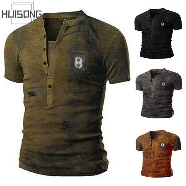 men's t-shirts huisong 2021 summer t shirts v-neck loose retro military uniform simple casual short sleeve t-shirt ha180, White;black
men's t-shirts huisong 2021 summer t shirts v-neck loose retro military uniform simple casual short sleeve t-shirt ha180, White;black