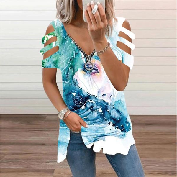 women's t-shirt women zipper hollow out v-neck lady fashion casual pullover short sleeve loose tshirt plus size teeshirt femme, White
women's t-shirt women zipper hollow out v-neck lady fashion casual pullover short sleeve loose tshirt plus size teeshirt femme, White