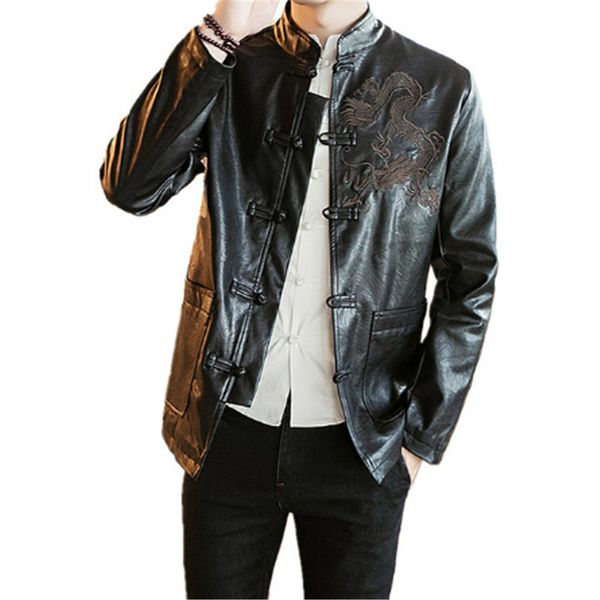 costume motorcycle leather coat male youth chinese wind in spring and autumn jacket embroidered dragon business cas 9au2, Black
costume motorcycle leather coat male youth chinese wind in spring and autumn jacket embroidered dragon business cas 9au2, Black