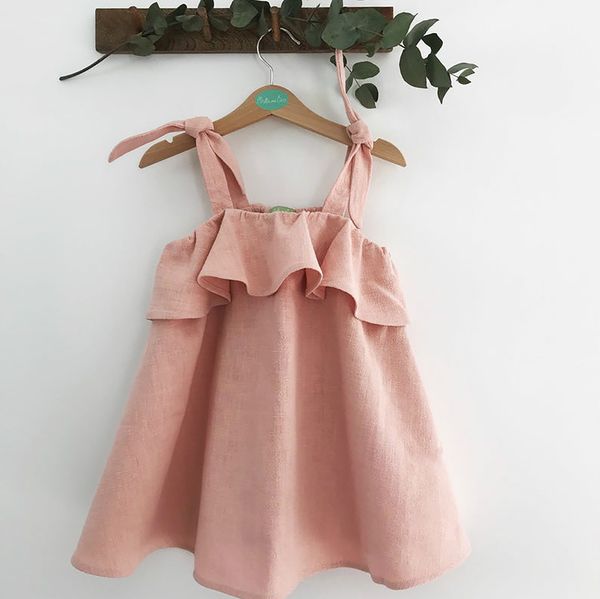 2021 ins style new fashion childrens clothing girl cotton linen solid color sleeveless sling ruffled pleated dress, Red;yellow
2021 ins style new fashion childrens clothing girl cotton linen solid color sleeveless sling ruffled pleated dress, Red;yellow