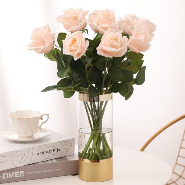 decorative flowers & wreaths real touch artificial rose flower valentine's day wedding home decoration pink white yellow fake dining ta
decorative flowers & wreaths real touch artificial rose flower valentine's day wedding home decoration pink white yellow fake dining ta