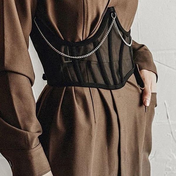 women's tanks & camis goth aesthetic mesh tube black bustier cropped back lace up chain tank for woman see thought wrap festival, White
women's tanks & camis goth aesthetic mesh tube black bustier cropped back lace up chain tank for woman see thought wrap festival, White