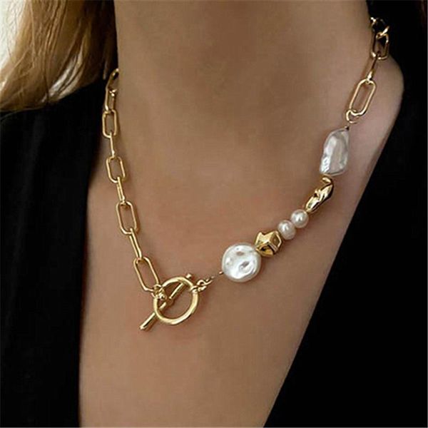 chains retro baroque net red necklace women unique metal chain shaped pearl ot buckle ins choker trend, Silver
chains retro baroque net red necklace women unique metal chain shaped pearl ot buckle ins choker trend, Silver
