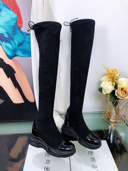 boots women over the knee high heels stretchy thick soled fashion long boot winter slip-on shoes black luxury designer brand
boots women over the knee high heels stretchy thick soled fashion long boot winter slip-on shoes black luxury designer brand