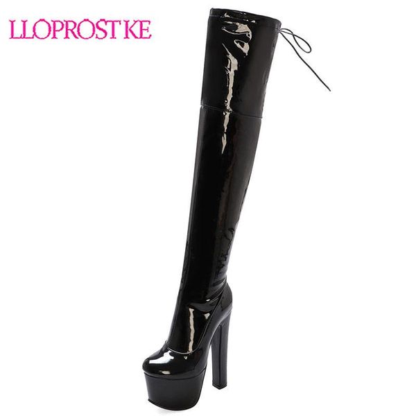 boots lloprost ke thick high heels long over the knee black red platform female lace up party date womens shoes
boots lloprost ke thick high heels long over the knee black red platform female lace up party date womens shoes