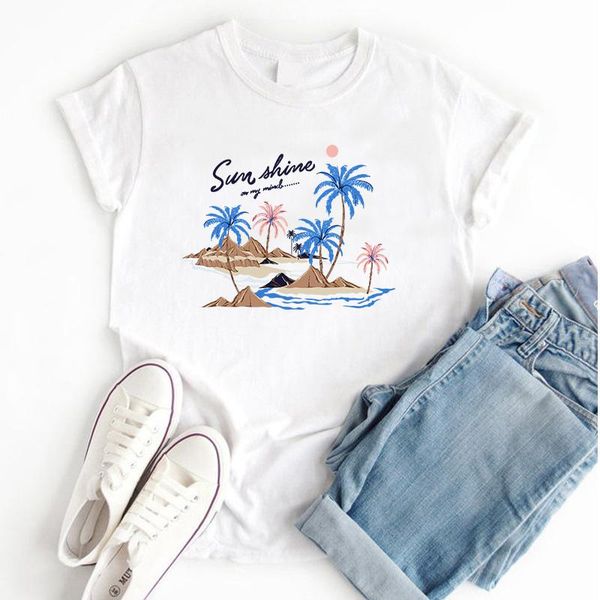 women's t-shirt summer style sunshine print t shirt women beach mountain 00% cotton & tees brand womens tee shirts, White
women's t-shirt summer style sunshine print t shirt women beach mountain 00% cotton & tees brand womens tee shirts, White