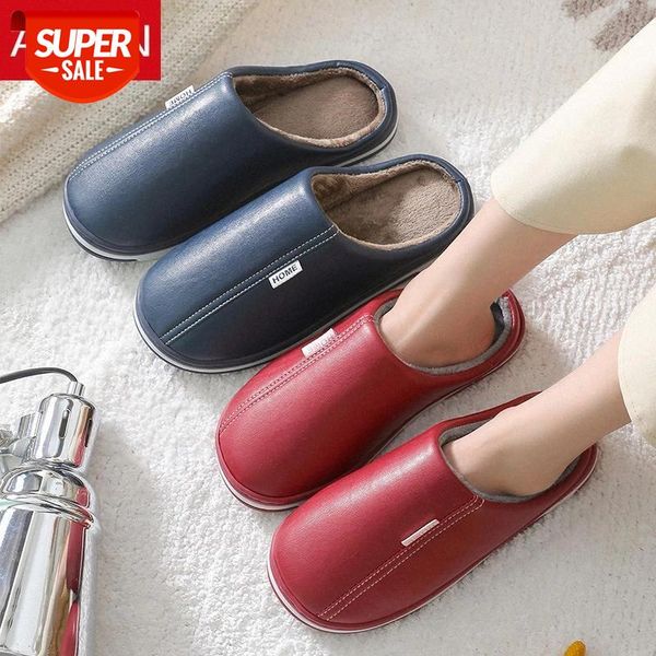asifn men women slippers pu leather winter fur slippers home warm indoor non-slip couple mules waterproof plush zapatos de mujer #i753, Black
asifn men women slippers pu leather winter fur slippers home warm indoor non-slip couple mules waterproof plush zapatos de mujer #i753, Black