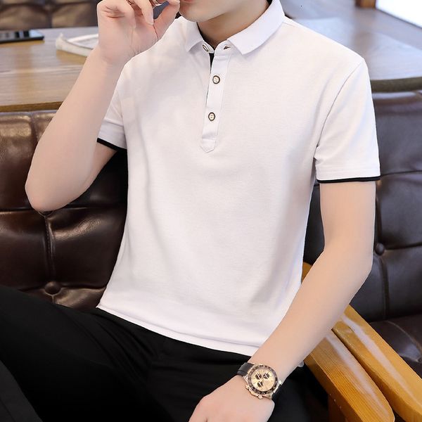 95% cotton polo shirt summer clothes multicolor options fashion casual short sleeve thin t-shirt men's wear, White;black
95% cotton polo shirt summer clothes multicolor options fashion casual short sleeve thin t-shirt men's wear, White;black