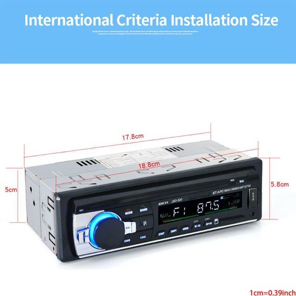 car audio p82b jsd-520 1 din mp3 multimedia player stereo radio fm receiver aux input sd usb 12v in-dash bluetooth auto
car audio p82b jsd-520 1 din mp3 multimedia player stereo radio fm receiver aux input sd usb 12v in-dash bluetooth auto