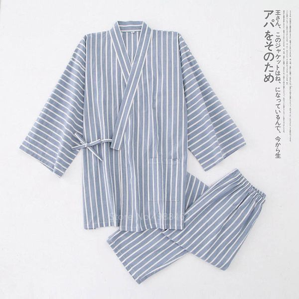 2021 new asian summer homewear japanese style spa traditional kimono pants men stripe samura yukata jiei sleepwear pajamas 8736, White;black
2021 new asian summer homewear japanese style spa traditional kimono pants men stripe samura yukata jiei sleepwear pajamas 8736, White;black