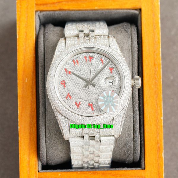 8 styles luxury watches rrf 41mm datejust iced out full diamond eta2836 automatic mens watch pavé diamonds arabic dial 904l steel bracelet l, Slivery;brown
8 styles luxury watches rrf 41mm datejust iced out full diamond eta2836 automatic mens watch pavé diamonds arabic dial 904l steel bracelet l, Slivery;brown