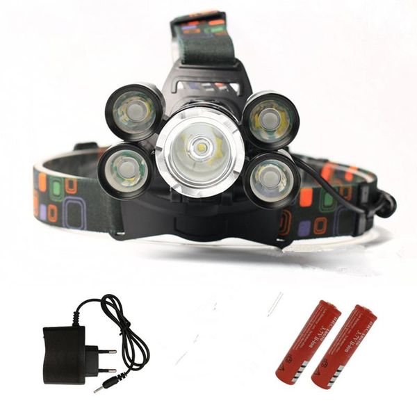 5 led headlight headlamp xml t6 head lamp 12000lm 4 mode torch 2x18650 battery+charger on the forehead fishing lights
5 led headlight headlamp xml t6 head lamp 12000lm 4 mode torch 2x18650 battery+charger on the forehead fishing lights