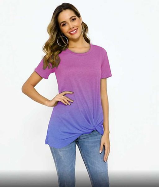 women's t-shirt 2021 tshirt women summer gradient t shirt short sleeve vest casual tunic tees loose, White
women's t-shirt 2021 tshirt women summer gradient t shirt short sleeve vest casual tunic tees loose, White
