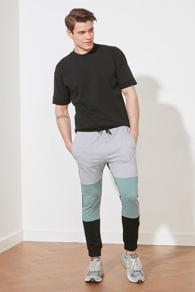 running pants trendyol male slim fit color block sweatpants tmnss21ea0161, Black;blue
running pants trendyol male slim fit color block sweatpants tmnss21ea0161, Black;blue