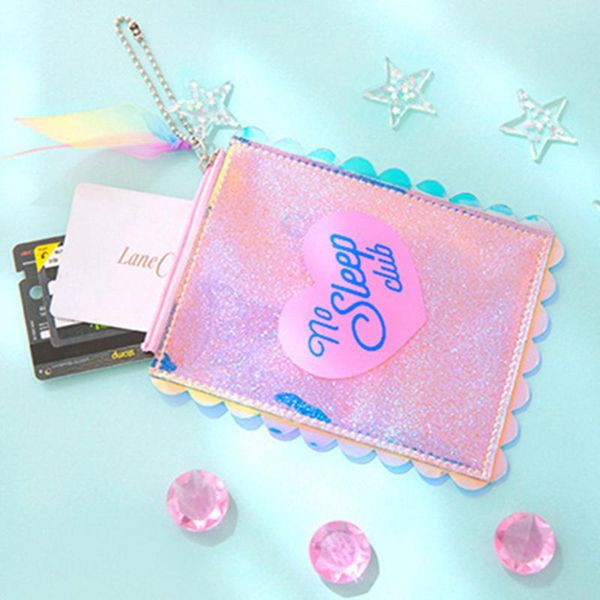 card holders girls cute laser coin purse pocket bag mini storage pouch for earphone case lolita lace wallet money, Brown;gray
card holders girls cute laser coin purse pocket bag mini storage pouch for earphone case lolita lace wallet money, Brown;gray