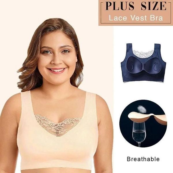 camisoles & tanks seamless plus size elastic comfort lace vest bra (from to 7xl) nov99, Black;white
camisoles & tanks seamless plus size elastic comfort lace vest bra (from to 7xl) nov99, Black;white
