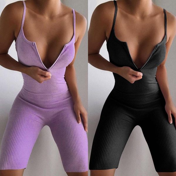 new 2021 women active one-piece jumpsuit summer sling shorts zipper v neck sports fitness gym yoga set workout sportswear, White;red
new 2021 women active one-piece jumpsuit summer sling shorts zipper v neck sports fitness gym yoga set workout sportswear, White;red