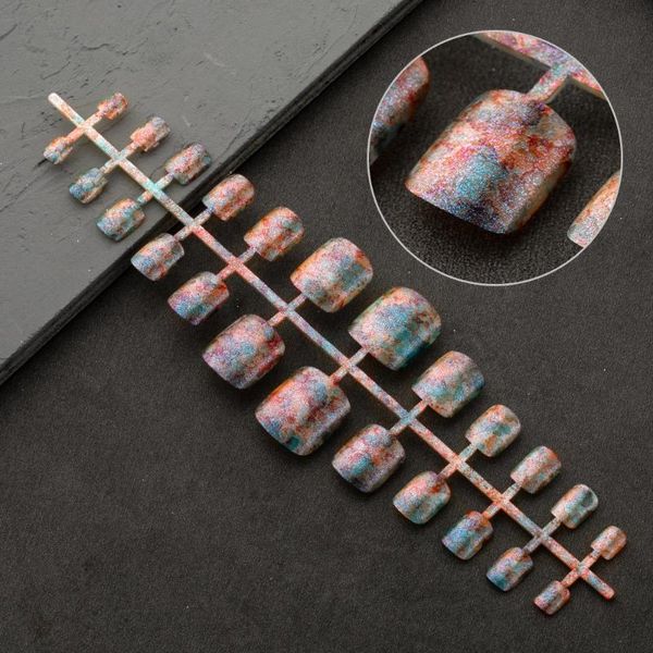 false nails 24 pcs artificial acrylic toe tips symphony starry sky magic nail powder press on fake toenails manicure art, Red;gold
false nails 24 pcs artificial acrylic toe tips symphony starry sky magic nail powder press on fake toenails manicure art, Red;gold
