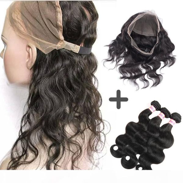 brazilian virgin body wave&straight hair weaves 3 bundles with frontal closure 9a human hair weave 360 lace frontal with bundles, Black;brown
brazilian virgin body wave&straight hair weaves 3 bundles with frontal closure 9a human hair weave 360 lace frontal with bundles, Black;brown