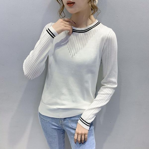 women's sweaters knit sweater autumn thin long-sleeved 2021 korean style hollowed air quality is thinner, White;black
women's sweaters knit sweater autumn thin long-sleeved 2021 korean style hollowed air quality is thinner, White;black