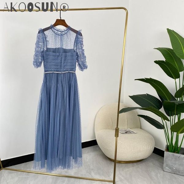 party dresses 2021 summer arrival half sleeve polka dots flocking ladies sweet blue mesh, White;black
party dresses 2021 summer arrival half sleeve polka dots flocking ladies sweet blue mesh, White;black