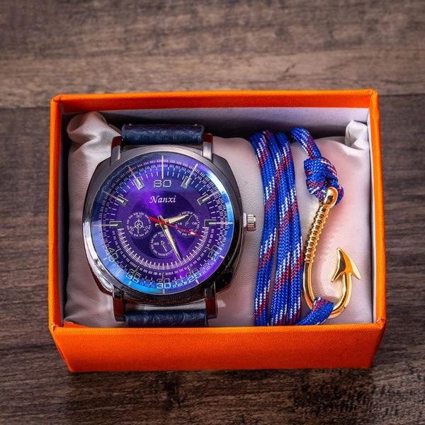 wristwatches quality-men's gift set beautifully packaged watch + bracelet creative combination set-2 pieces, Slivery;brown
wristwatches quality-men's gift set beautifully packaged watch + bracelet creative combination set-2 pieces, Slivery;brown
