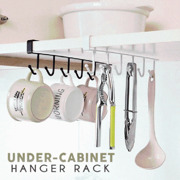 hooks & rails under-cabinet hanger rack with 6 of punch multifunction for kitchen gadgets closet clothes organizer
hooks & rails under-cabinet hanger rack with 6 of punch multifunction for kitchen gadgets closet clothes organizer