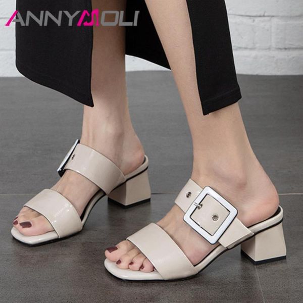 slippers annymoli woman slides buckle high heels thick heel sandals square toe casual ladies shoes summer beige black size 33-43
slippers annymoli woman slides buckle high heels thick heel sandals square toe casual ladies shoes summer beige black size 33-43