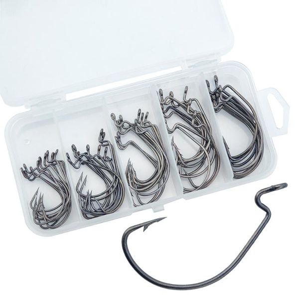 fishing hooks jig worm 50pcs/set texas rig offset shank wide gap soft lure jigging crank hook size 2# 1# 1/0 2/0 3/0
fishing hooks jig worm 50pcs/set texas rig offset shank wide gap soft lure jigging crank hook size 2# 1# 1/0 2/0 3/0