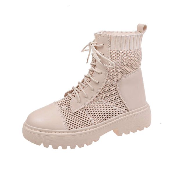 designer summer martin women's new thick soled high knitted rise boots, breathable and versatile, thin cut short boots fashion, White;red
designer summer martin women's new thick soled high knitted rise boots, breathable and versatile, thin cut short boots fashion, White;red