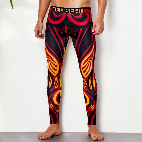 print cotton breathable sports leggings women pants thermal long johns underwear g30, Black
print cotton breathable sports leggings women pants thermal long johns underwear g30, Black